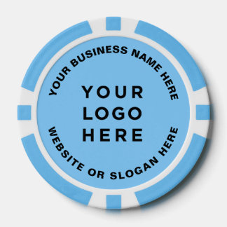 Zakelijk logo en tekst Eenvoudig Professioneel Poker Chips
