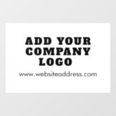 Zakelijk logo en website Bedrijfsmatig aangepast Raamsticker (Vel)
