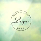 Zakelijk logo gepersonaliseerd op maat raamsticker (Vel 3)