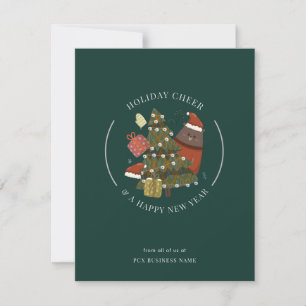 Zakelijk Logo Kerst Moderne Fantasievolle Zakelijk Notitiekaartje