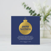 Zakelijk Logo Kerstversiering Kaart (Staand voorkant)