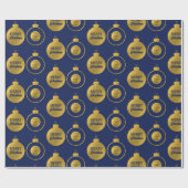 Zakelijk Logo Kerstversiering Kaart Cadeaupapier (Vlak)