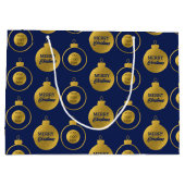 Zakelijk Logo Kerstversiering Kaart Groot Cadeauzakje (Achterkant)