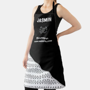 Zakelijk Logo Kleurblok Patroonnaam Titel Schort