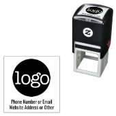 Zakelijk logo met 2 tekstregels  zelfinktende stempel (In situ)