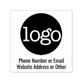 Zakelijk logo met 2 tekstregels  zelfinktende stempel (Design)