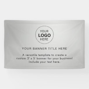 Zakelijk logo met professionele 5' banner