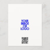 Zakelijk Logo Minimaal Modern QR Code Wit Flyer (Achterkant)