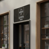 Zakelijk Logo minimalistisch zwart Spandoek