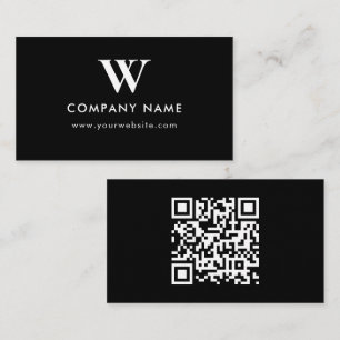 Zakelijk Logo Monogram Scanbare Website Visitekaartje