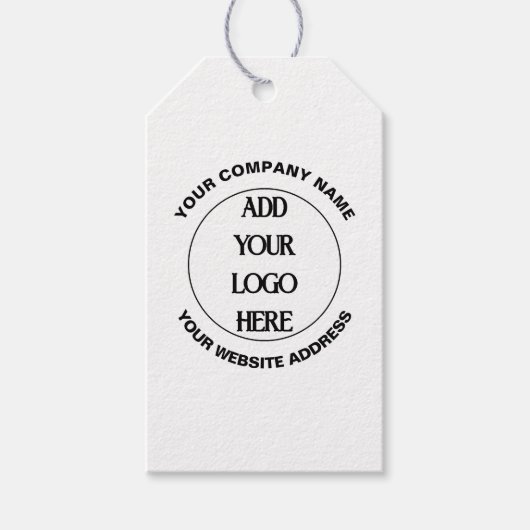 Zakelijk logo op maat cadeaulabel (Voorkant)
