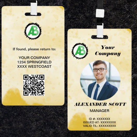 Zakelijk Logo Personeel personeelslid qr Code Badge