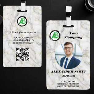 Zakelijk Logo Personeel personeelslid qr Code Badge