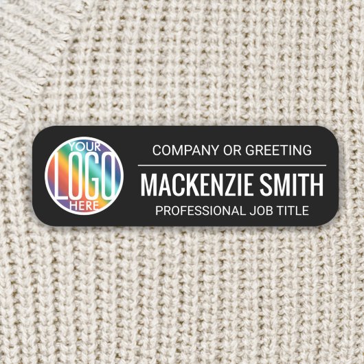 Zakelijk Logo Professional Basic Black Naamplaatje