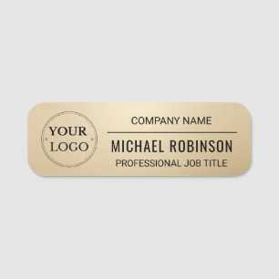 Zakelijk Logo - Professioneel Faux Gold Naamplaatje