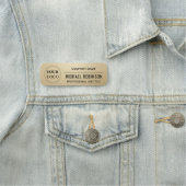 Zakelijk Logo - Professioneel Faux Gold Naamplaatje (In situ)