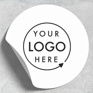 Zakelijk logo professioneel modern minimalistisch ronde sticker