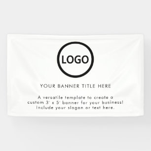 Zakelijk logo professioneel stijlvol trendy spandoek