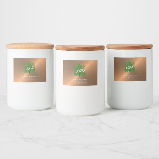 Zakelijk Logo Promotiebedrijf Koper Voedselcontainer Etiket (Flessen)