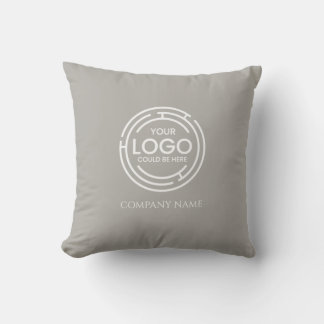 Zakelijk logo promotionele Marketing Warmgrijs Kussen
