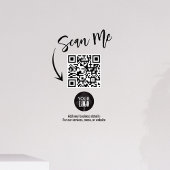 Zakelijk Logo QR Code Eenvoudig Raamsticker