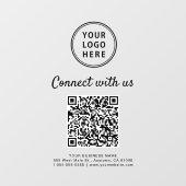 Zakelijk Logo QR Code Maak Contact Met Ons Raamsticker (Vel)