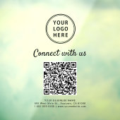 Zakelijk Logo QR Code Maak Contact Met Ons Raamsticker (Vel 3)