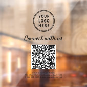 Zakelijk Logo QR Code Maak Contact Met Ons Raamsticker (Vel 2)