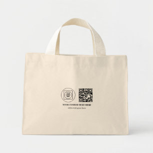 Zakelijk Logo QR Code Promotionele Mini Branding Tote Bag
