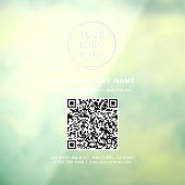 Zakelijk Logo QR Code Wit Raamsticker (Vel 3)