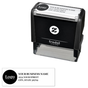 Zakelijk logo retouradres bedrijf zakelijk  zelfinktende stempel