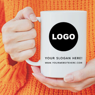 Zakelijk Logo Slogan Bedrijfs Promotie Koffiemok