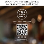 Zakelijk Logo Social Media Maak Uw QR Code Raamsticker