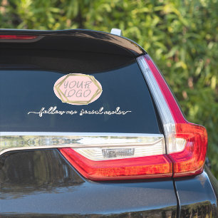 Zakelijk logo sociale media marketing schoonheid sticker