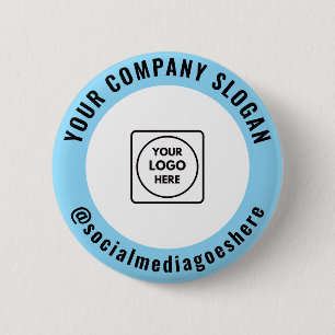 Zakelijk Logo Sociale Media Promotioneel Ontwerp Ronde Button 5,7 Cm