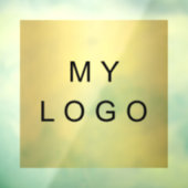 Zakelijk logo venster sticker vierkant (Vel 3)