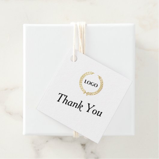 Zakelijk Logo vierkant Dank u ophangen Labels (In situ)