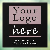 Zakelijk logo website raamsticker (Vel 3)