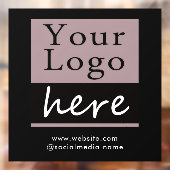 Zakelijk logo website raamsticker (Vel 2)