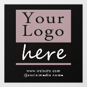 Zakelijk logo website raamsticker (Vel)