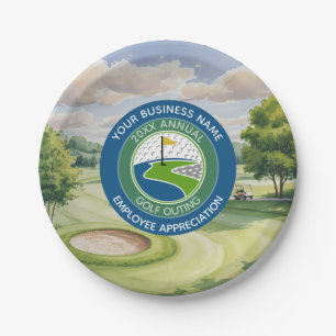 Zakelijk Logo Werknemers Waardering Golf Evenement Papieren Bordje