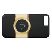 Zakelijk mannenmonogram Case-Mate iPhone case (Achterkant (Horizontaal))