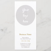 Zakelijk menu met prijslijst (Achterkant)