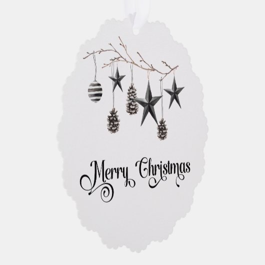 Zakelijk merk Holiday Gift label Logo Ornament Kaart (Rechts)