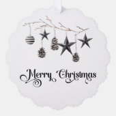 Zakelijk merk Holiday Gift label Logo Ornament Kaart (Voorkant)
