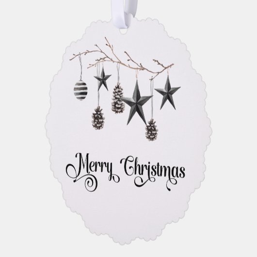 Zakelijk merk Holiday Gift label Logo Ornament Kaart (Links)