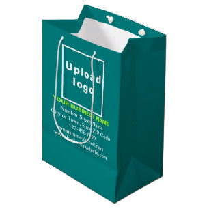 Zakelijk merk op Blauwgroen Groene Medium Size Gif Cadeauzakje