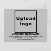 Zakelijk merk op grijs Briefkaart (Voorkant)