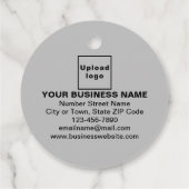 Zakelijk merk op grijs Label (Achterkant)