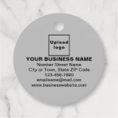 Zakelijk merk op grijs Label (Voorkant)